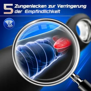 Elektrische Masturbator Voor Mannen 5 Lik Modi 10 Vibratiemodi — miniatuur 2