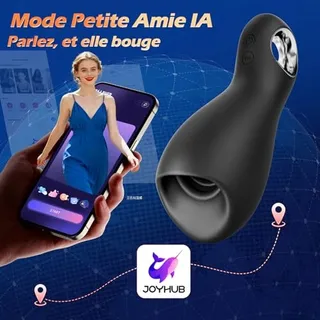 Elektrische Masturbator Voor Mannen 5 Lik Modi 10 Vibratiemodi — miniatuur 6