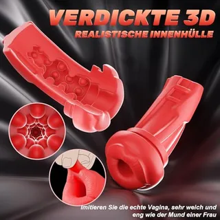 App-gestuurde 6-in-1 Masturbator Mannen Realistische Mond 9 Standen — miniatuur 6
