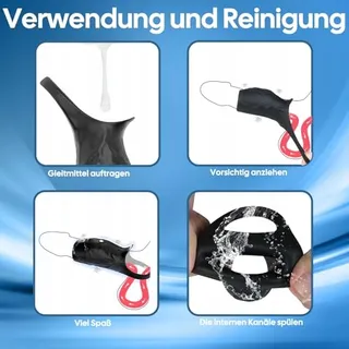MASTURBATOR Vibrerende Penisring Mannen Paren 9 Standen — miniatuur 5