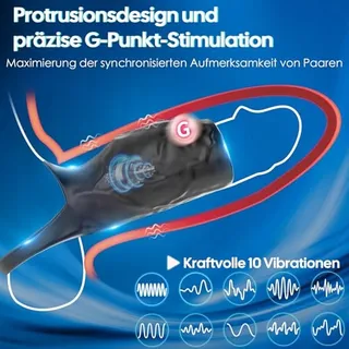 MASTURBATOR Vibrerende Penisring Mannen Paren 9 Standen — miniatuur 3