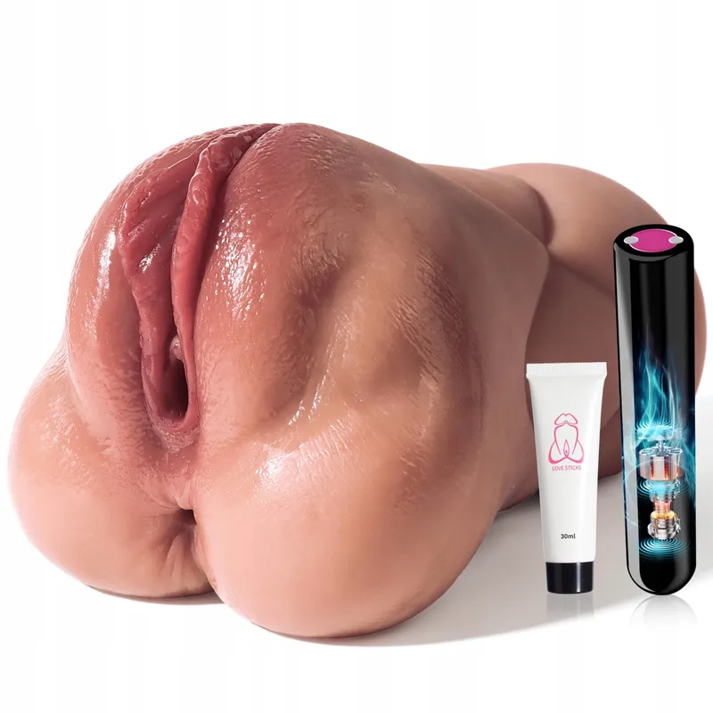 Realistische Masturbator Mannen 10 Vibratiemodi Bruin — foto 1