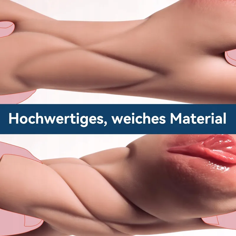 Realistische Masturbator Mannen 10 Vibratiemodi Bruin — foto 4