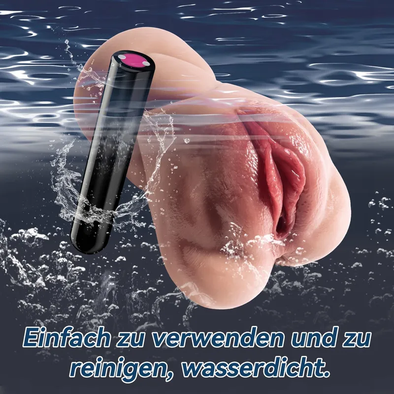 Realistische Masturbator Mannen 10 Vibratiemodi Bruin — foto 5