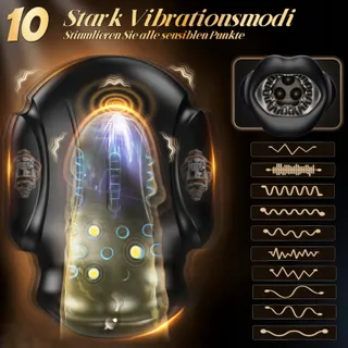 4-in-1 Mannelijke Orale Masturbator Elektrische Vibrator App — miniatuur 3
