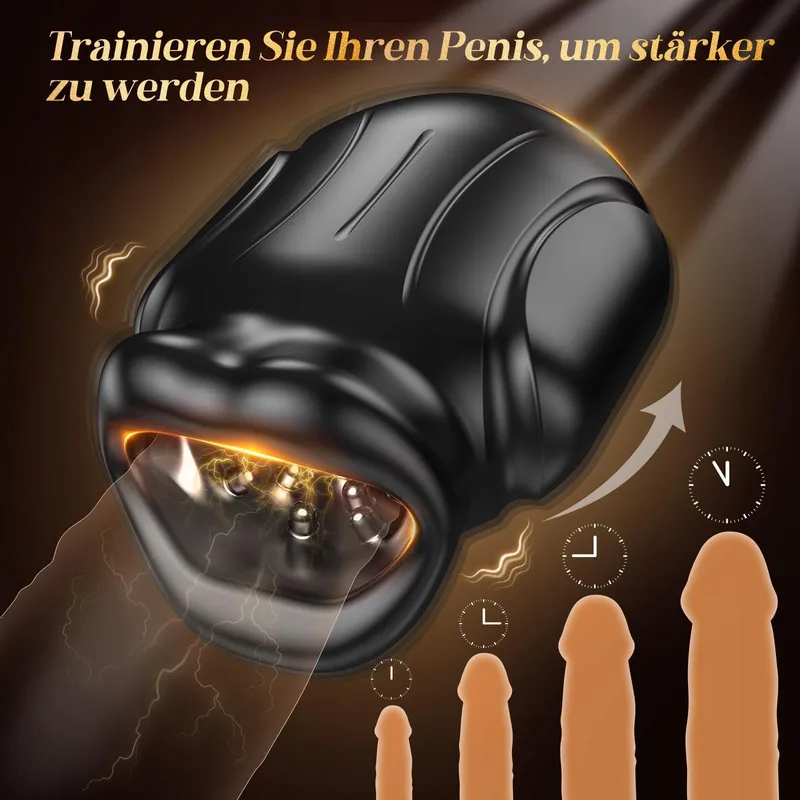 4-in-1 Mannelijke Orale Masturbator Elektrische Vibrator App — foto 5