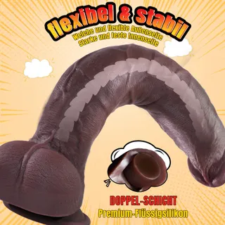 PRONFANS Realistische Dildo XXL 31x6cm met Zuignap — miniatuur 3