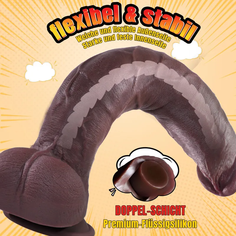 PRONFANS Realistische Dildo XXL 31x6cm met Zuignap — foto 3