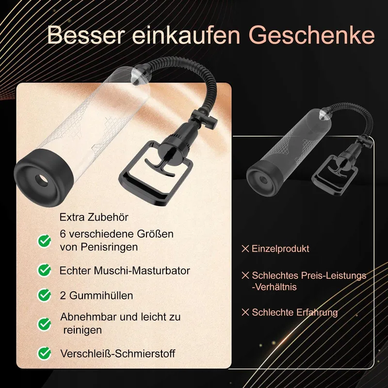Penispomp met Verlengingshuls en Penisring — foto 2