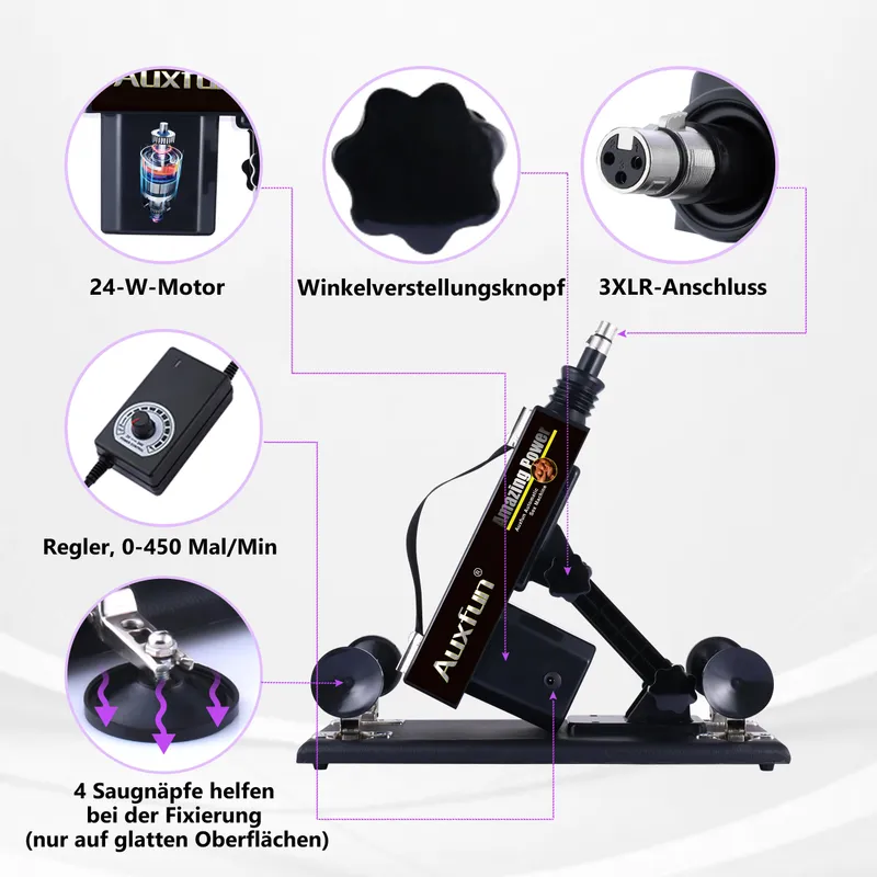 Automatische Dildo Machine App 8 Opzetstukken Volwassenen — foto 3