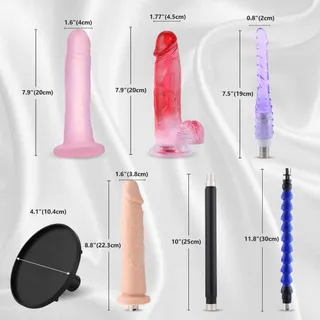 Automatische Dildo Machine App 8 Opzetstukken Volwassenen — miniatuur 2