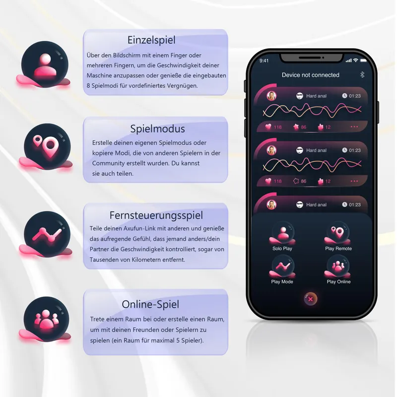 Automatische Dildo Machine App 8 Opzetstukken Volwassenen — foto 7