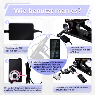 Automatische Dildo Machine App 8 Opzetstukken Volwassenen — miniatuur 4