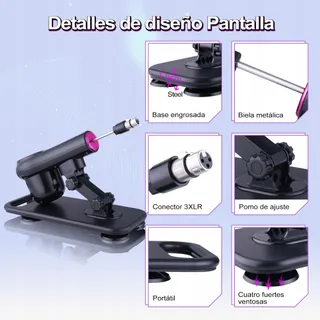 SEXMACHINE Erotische Machine Afstandsbediening 8 Opzetstukken — miniatuur 4