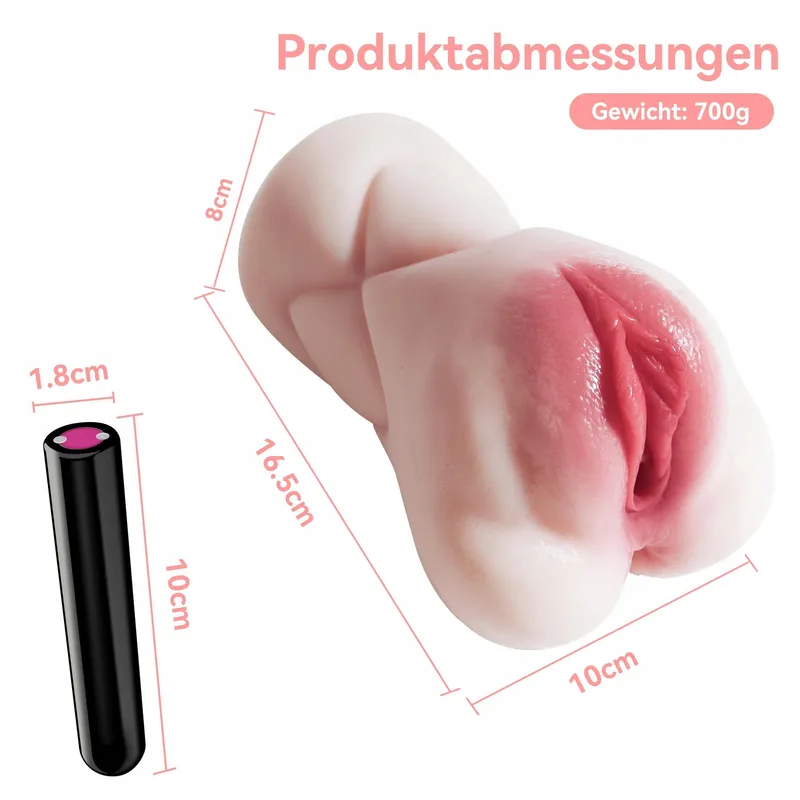 Elektrische Masturbator 10 Vibratiestanden 3D Vagina Mannen Versie 1 — foto 2