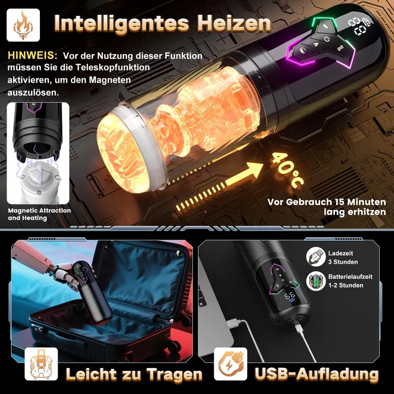 AI-Interactie Masturbator 10 Trillen 7 Telescoop 5 Zuigstanden — foto 6