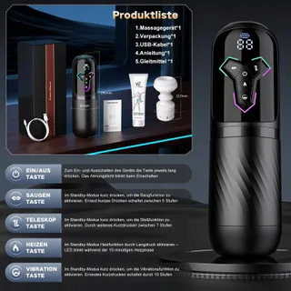 AI-Interactie Masturbator 10 Trillen 7 Telescoop 5 Zuigstanden — miniatuur 8