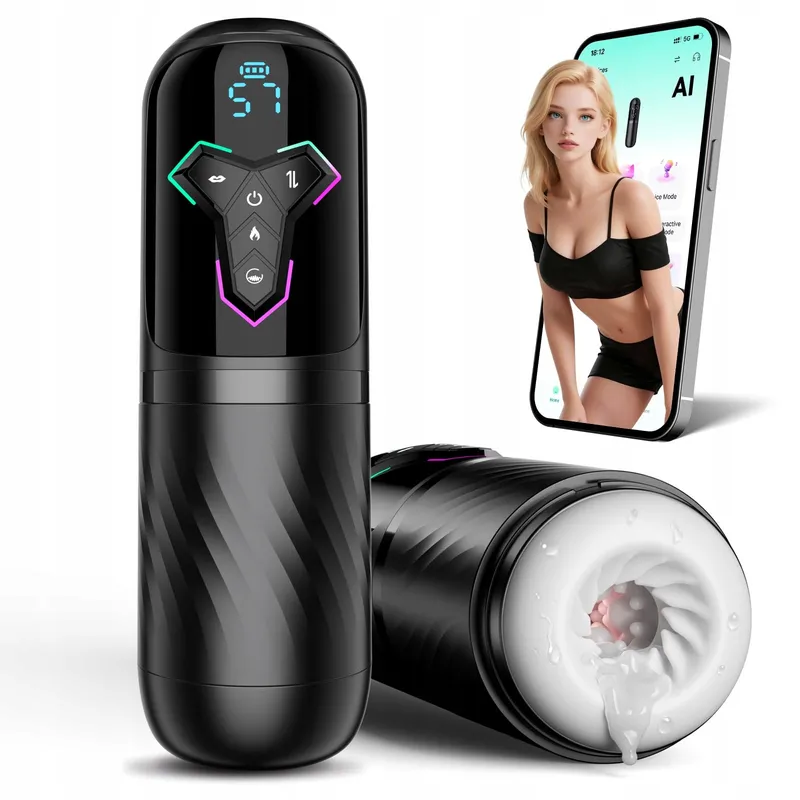AI-Interactie Masturbator 10 Trillen 7 Telescoop 5 Zuigstanden — foto 1