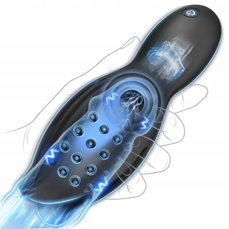 KEXYZ Masturbator Mannen Eikel Vibrator Stimulator 9 Standen — foto 1
