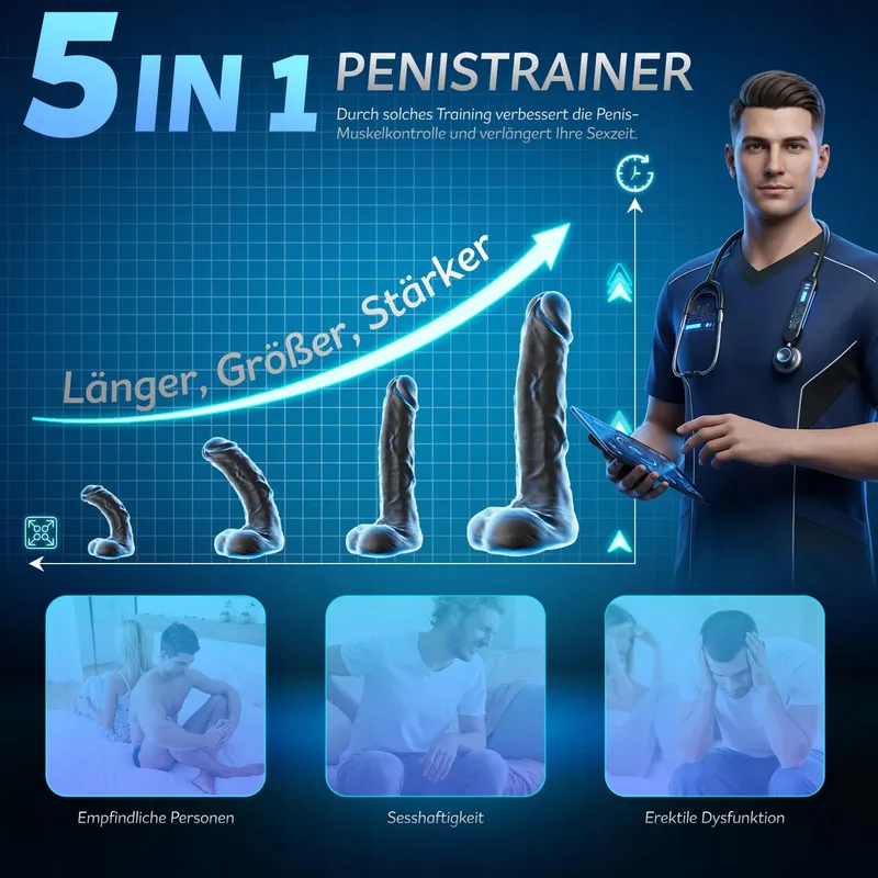 KEXYZ Masturbator Mannen Eikel Vibrator Stimulator 9 Standen — foto 5