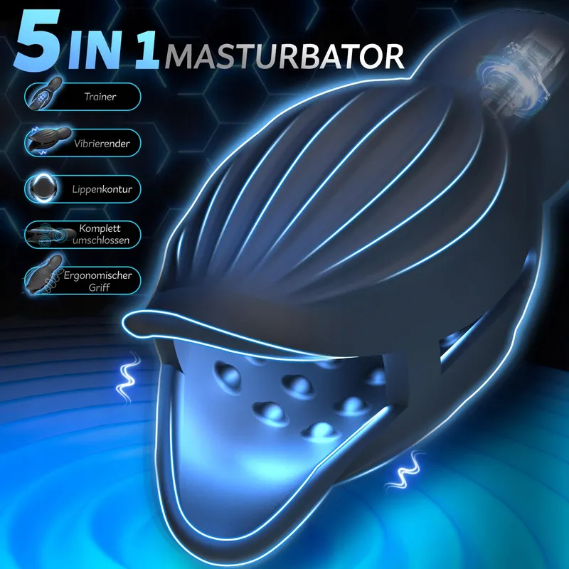 KEXYZ Masturbator Mannen Eikel Vibrator Stimulator 9 Standen — foto 2