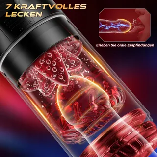 Elektrische Masturbator Telescoopfunctie en Vibratie — miniatuur 5