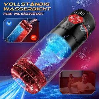 Elektrische Masturbator Telescoopfunctie en Vibratie — miniatuur 7