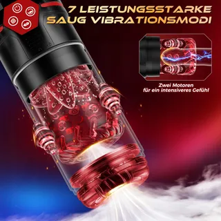 Elektrische Masturbator Telescoopfunctie en Vibratie — miniatuur 4