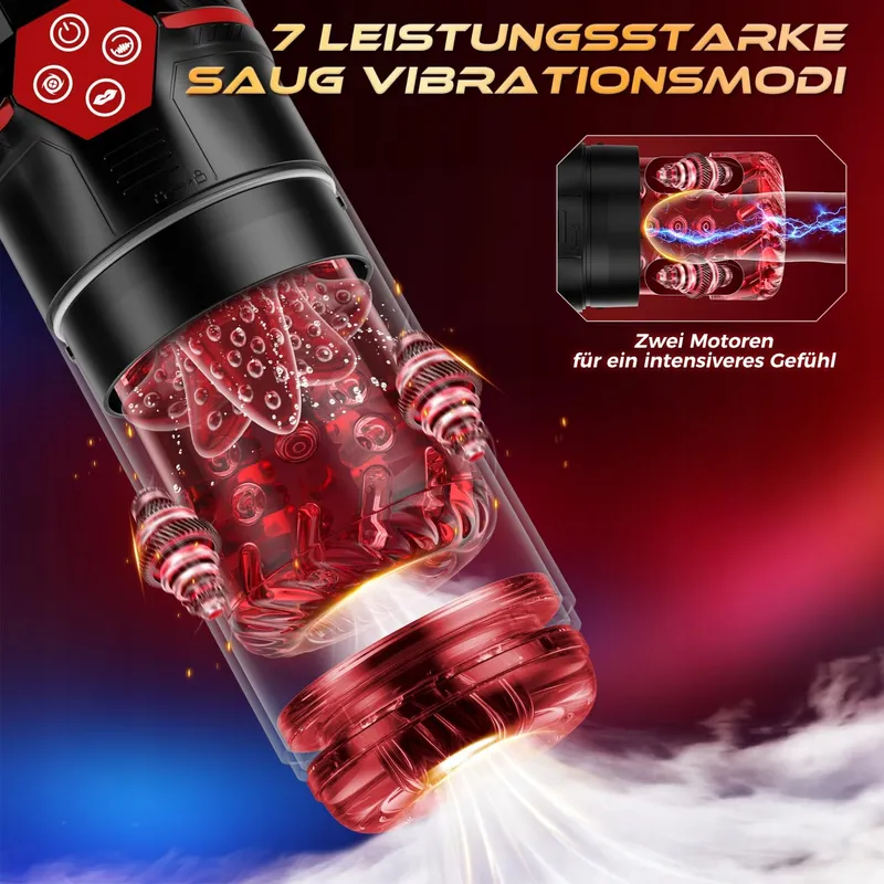 Elektrische Masturbator Telescoopfunctie en Vibratie — foto 4