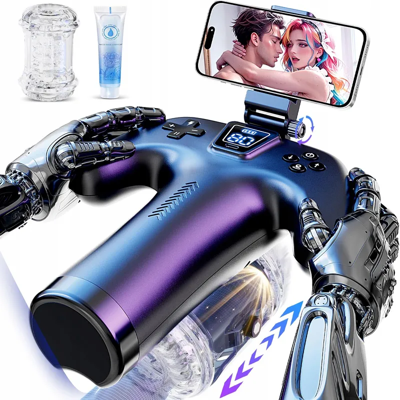 Elektrische Masturbator met Telefoonhouder 5 Standen — foto 1