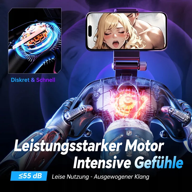 Elektrische Masturbator met Telefoonhouder 5 Standen — foto 6