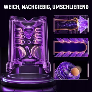 Elektrische Masturbator Voor Mannen 9 Telescopisch En Rotatie Modi — miniatuur 7