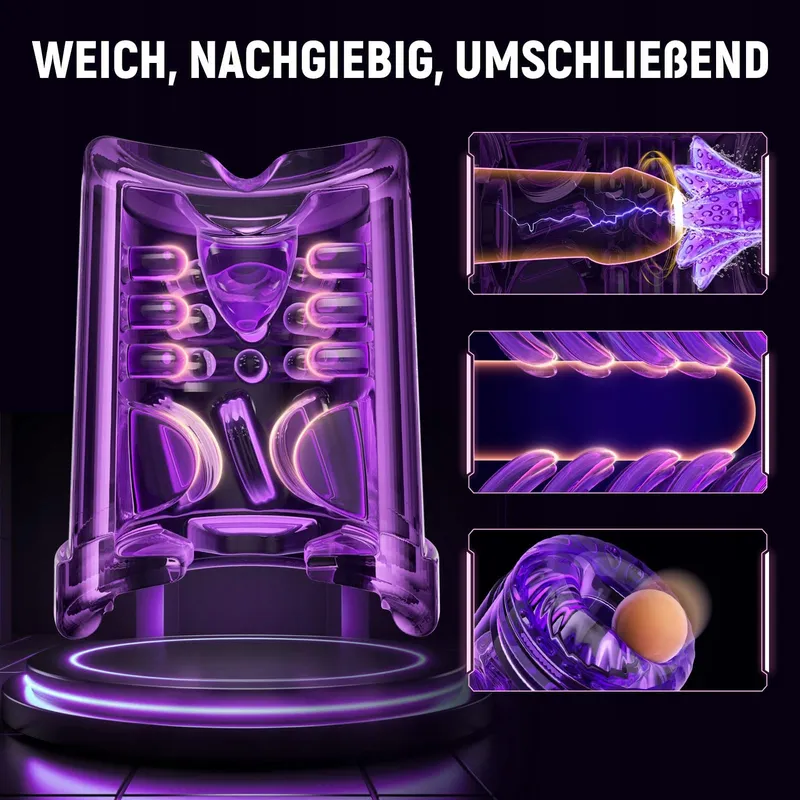 Elektrische Masturbator Voor Mannen 9 Telescopisch En Rotatie Modi — foto 7