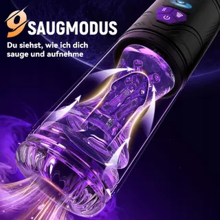 Elektrische Masturbator Voor Mannen 9 Telescopisch En Rotatie Modi — miniatuur 2