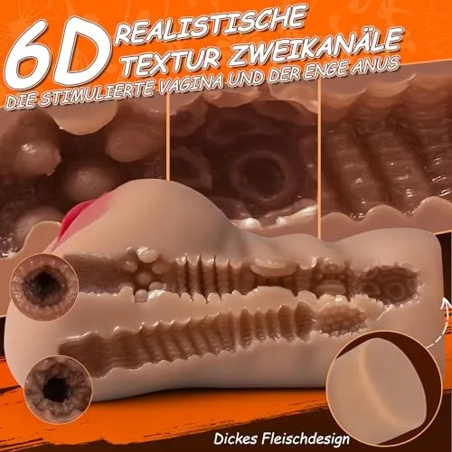 DEFOMY Realistische Masturbator Siliconen Dubbel Kanaal — foto 3