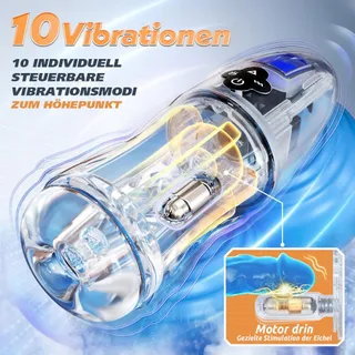 Elektrische Masturbator 7 Zuigstanden 10 Vibraties — miniatuur 4