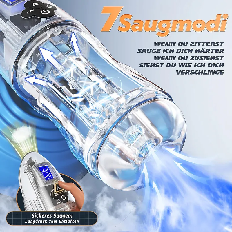 Elektrische Masturbator 7 Zuigstanden 10 Vibraties — foto 2