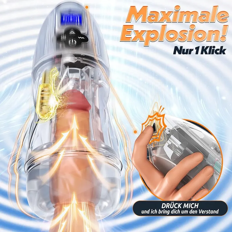 Elektrische Masturbator 7 Zuigstanden 10 Vibraties — foto 3