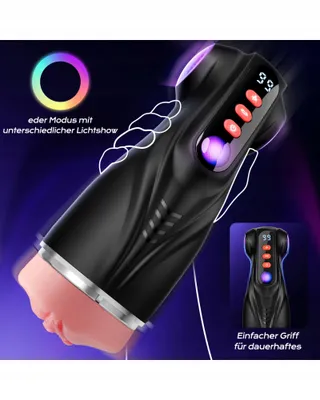 TAUARA Masturbator Voor Mannen 3 Inzetstukken App 9 Modi — miniatuur 6