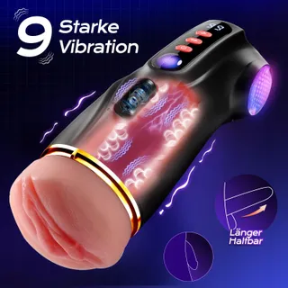 TAUARA Masturbator Voor Mannen 3 Inzetstukken App 9 Modi — miniatuur 4