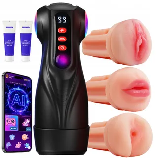 TAUARA Masturbator 3 Inzetstukken App-bediening