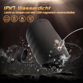 KIOTOS Masturbator Voor Paren Penistrainer 9 Modi App Zwart — miniatuur 8