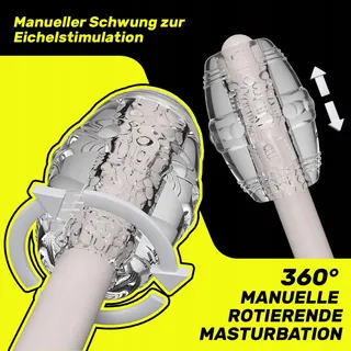 Realistische 3D Masturbator Pocket Mannen Erotische Stimulatie — miniatuur 4