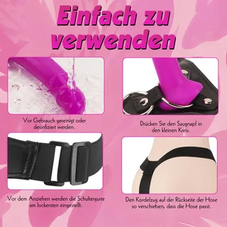 MEETEEL Realistische Dildo 16cm Zuignap Verstelbaar Harnas — miniatuur 5