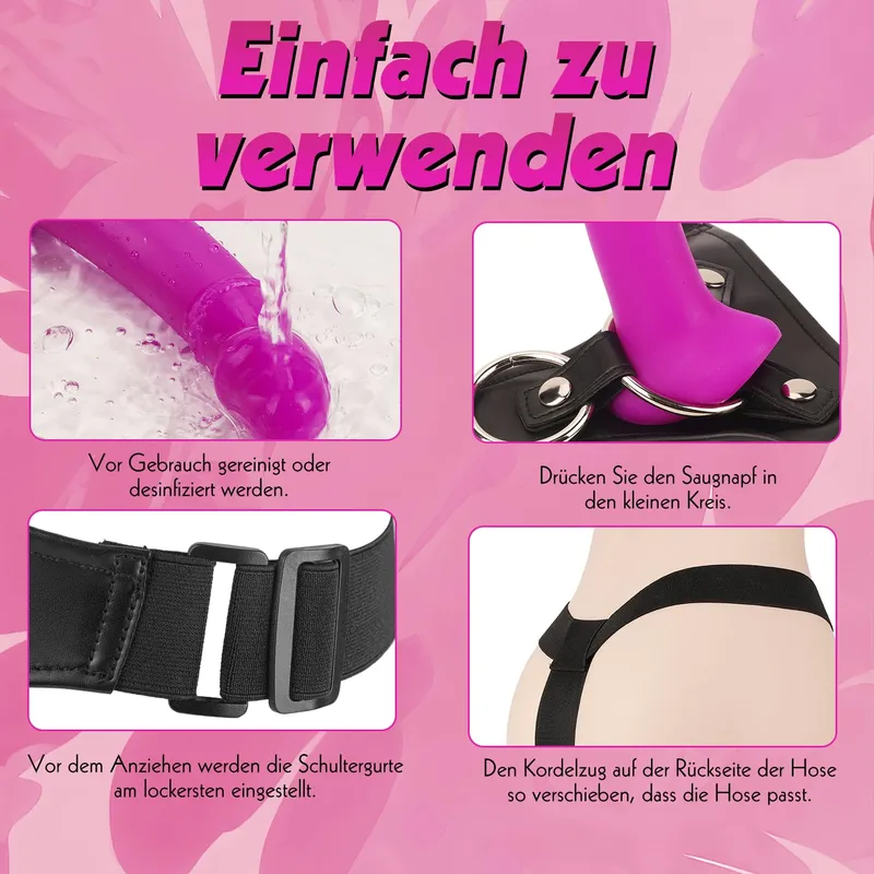 MEETEEL Realistische Dildo 16cm Zuignap Verstelbaar Harnas — foto 5