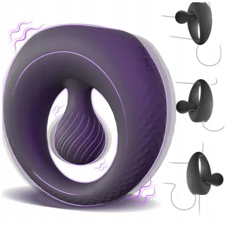 YAWNSHE Penisring Vibrator 360° Klitorisstimulator — miniatuur 1
