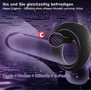 YAWNSHE Penisring Vibrator 360° Klitorisstimulator — miniatuur 2