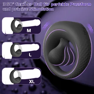 YAWNSHE Penisring Vibrator 360° Klitorisstimulator — miniatuur 4