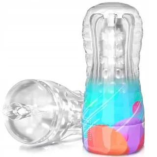 Transparante Masturbator Cup Mannen Realistische Pocket Pussy