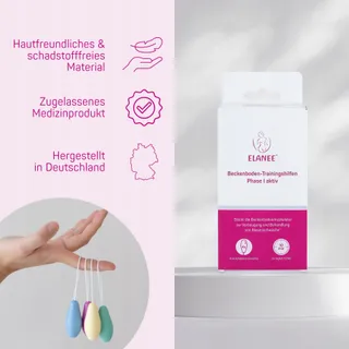 ELANEE Bekkenbodemtrainer Set 4 Conussen Fase I — miniatuur 2